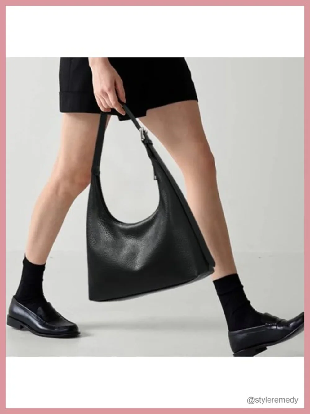 Women's Crescent Hobo Bag Vegan Leather Adjustable Shoulder Crossbody Tote